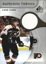 2005-06 SP Game Used Authentic Fabrics #AFSG Simon Gagne - NM-MT