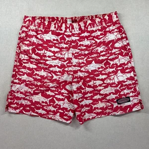 Bañador Vineyard Vines Para Hombres S Rosa Forrado de Tiburón Pantalones Cortos Playa Natación Clásico - Imagen 1 de 19