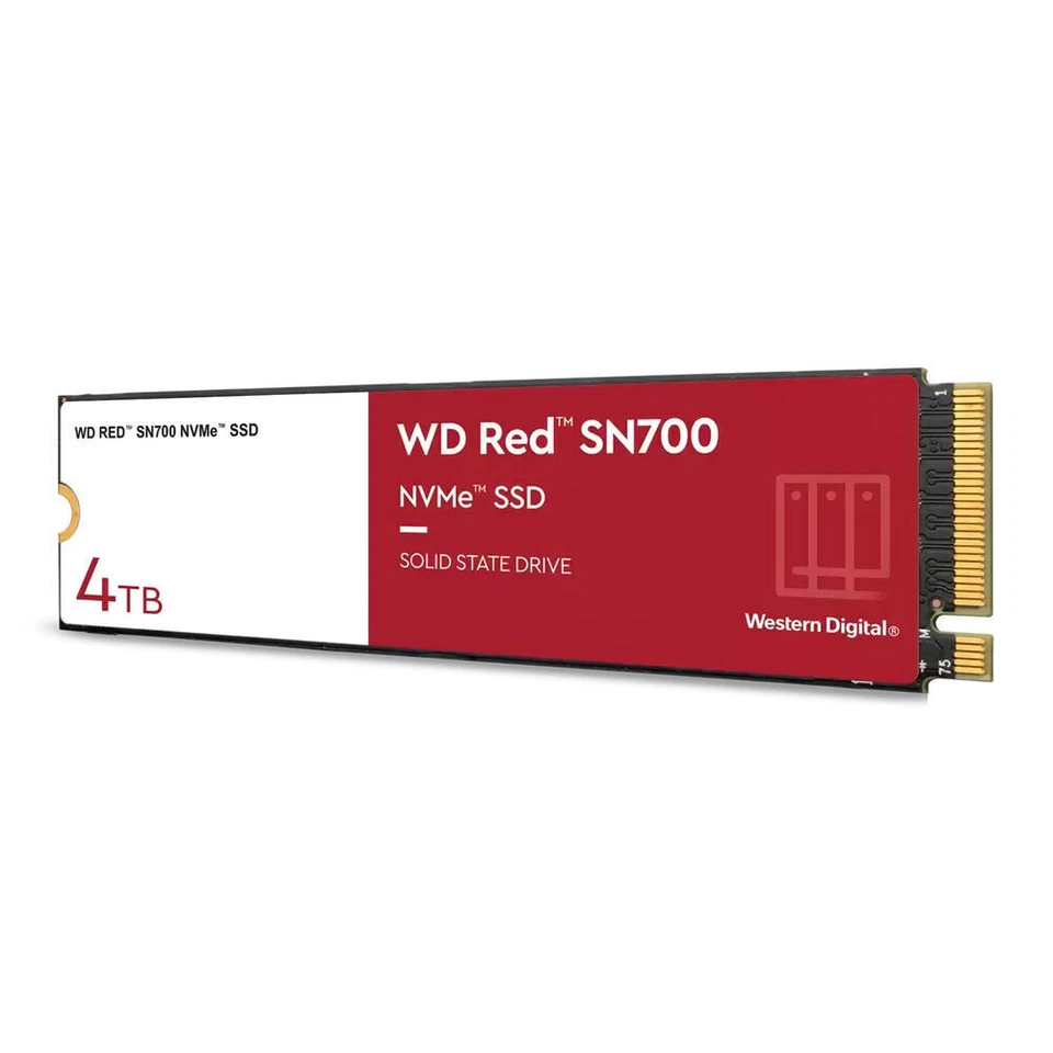 Western Digital Red SN700 4TB M.2 NVMe SSD Interno (WDS400T1R0C)