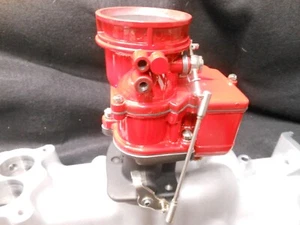 VINTAGE SPEED STROMBERG 97 STYLE  SECONDARY CARB (RED) HOT ROD FLATHEAD - Bild 1 von 1