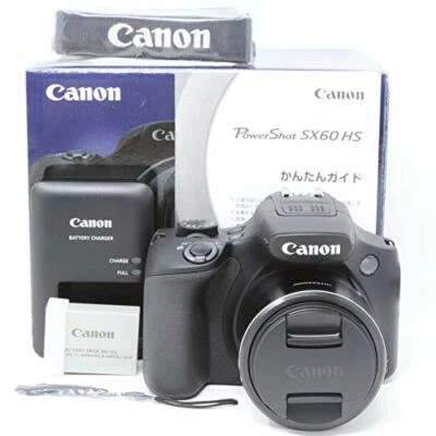 Canon PowerShot SX60 HS Black Digital Camera 16.8MP 65x zoom Wi-Fi Japan USED - Image 1 of 4