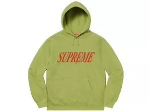 Supreme Crossover Hooded Sweatshirt Lime M - Picture 1 of 2
