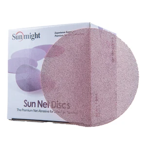 150mm 6" Net Mesh Sanding Discs DUST FREE SANDPAPER 50/BOX Sunmight SunNet - Picture 1 of 11