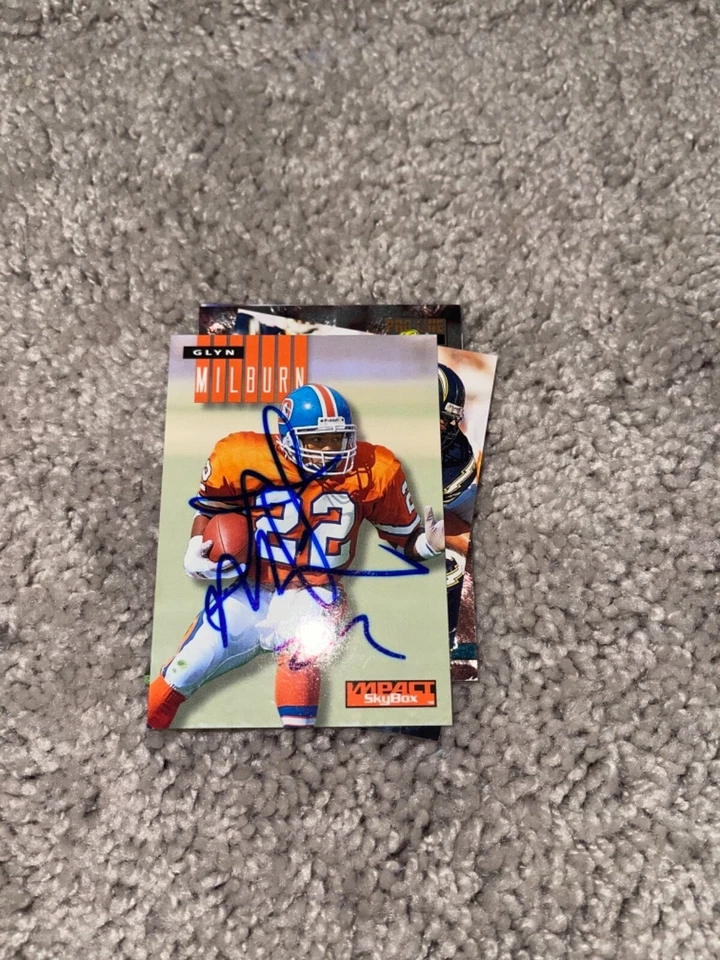 GLYN MILBURN signed DENVER BRONCOS skybox card  - Image 1 of 1