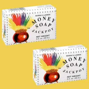 MONEY SOAP 3.3oz Jackpot Good Luck - Jabon del Dinero Buena Suerte - Qty 2 Bars - Picture 1 of 1