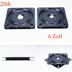 2Stk Drehteller Swivel 160mm*160mm 360° Drehung Kugellager Steuerstuhl Sitz Füße - Bild 1 von 10