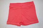 Girls CORAL ORANGE CASUAL KNIT SHORTS Front Pockets ELAST WAIST Size S 6-6X