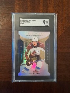 Cale Makar 2019-20 Upper Deck Trilogy Rookie Premieres /499 #114 SGC 9 Avalanche