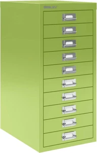 10 Drawer Steel Under-Desk Multidrawer Storage Cabinet, Green (MD10-GR) - Picture 1 of 1