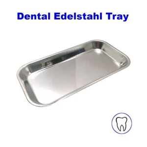 Zahnarzt Praxis Dental Instrumenten Tray Edelstahl Tablett Ablage Desinfektion - Bild 1 von 3