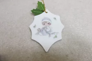 1991 PRECIOUS MOMENTS CHRISTMAS ORNAMENT w/ BOX: MERRY CHRISTMAS DEAR FRIEND - Picture 1 of 1