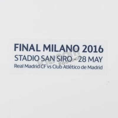 2015-16 Atletico Madrid Champions League Final Milano 2016 Match Details MDT ...