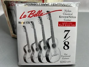 La Bella Model 178 Fractional Classical Guitar (7/8) Nylon Strings 30 - 48W - Picture 1 of 8