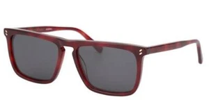 Stella McCartney SC0135S-004 Shiny Burgundy / Dark Grey Tinted Sunglasses  - Picture 1 of 3