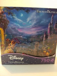 Disney Dreams Collection Kinkade Die Schöne und das Biest Mondlicht 750 Stck. Puzzle NEU - Bild 1 von 8