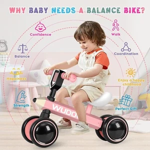 Baby Balance bike Toddler Exercise Children's Balance bike 1-3 Years Boys Girls - Picture 1 of 32