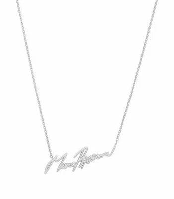 Solid 925 Real Sterling Silver More Passion Women's Fashion Pendant Necklace - Image 1 of 3