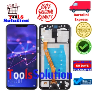 DISPLAY PER HUAWEI MATE 20 LITE LCD IPS ALTA QUALITA' COME ORIGINALE FRAME BLACK - Imagen 1 de 2
