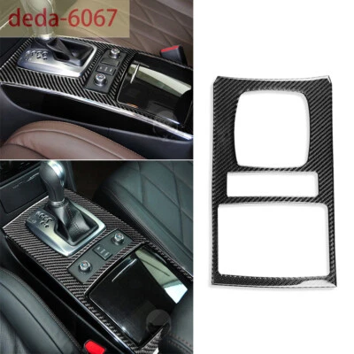 Cubierta del panel de cambio de marchas central de fibra de carbono para Infiniti FX 2009-13 QX70 2014-17 Foto 1 de 4