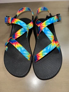 Chaco Tie Dye W's klassische Z/Cloud Riemchensandalen Größe 10 gebraucht, in einwandfreiem Zustand - Bild 1 von 6