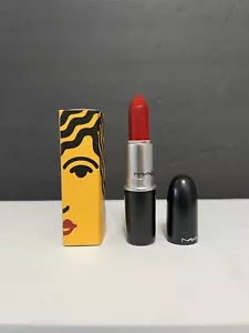 MAC Retro Matte Lipstick 707 RUBY WOO .10oz Full Size Pattern x Mac - Picture 1 of 11