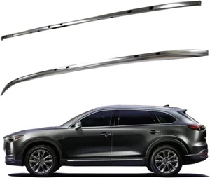 Roof Rack Rails for Mazda CX-9 CX9 2016-2023 Aluminum Luggage Cross Bars Silver - Picture 1 of 6