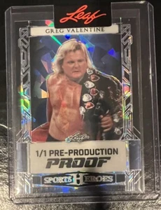 2024 Leaf Metal Sports Heroes Greg Valentine Pre-production Proof #’d 1/1 - Picture 1 of 1