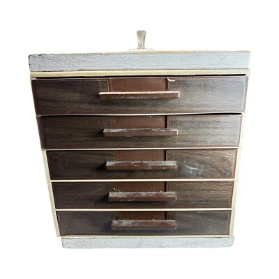 Antigua caja de muestras de vendedor cinco bandejas muestras completas de mosaico de azulejos ÚNICAS EN SU CLASE Foto 1 de 4