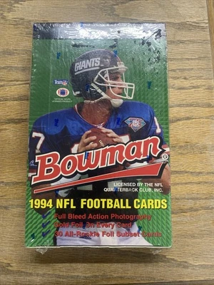 1994 Bowman NFL Football Factory Sealed Box Possible Faulk & Bruce Rookies RC - Image 1 of 4