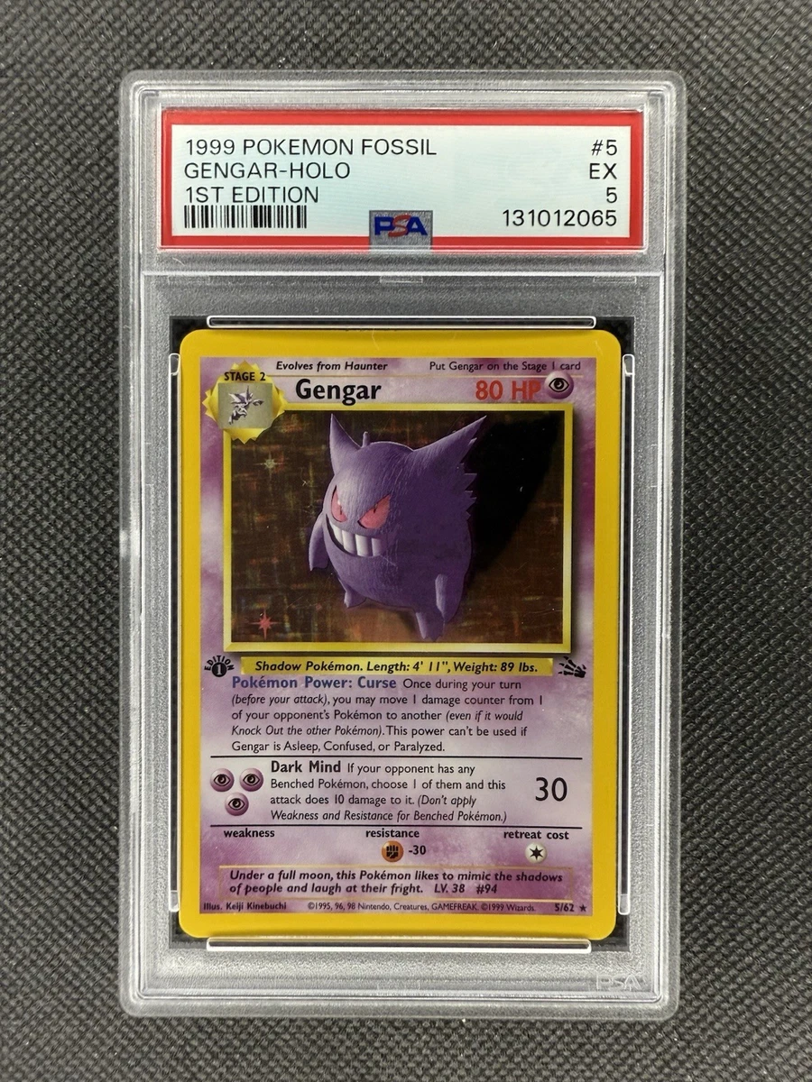 Fossil Gengar Pokémon TCG Individual Collectible Card Game Cards