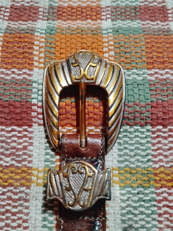 Vintage Crocodile Genuine Leather Belt By Nadim.  - Image 1 of 4