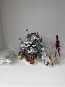 Frosty’s Christmas Weather Station Dept 56 North Pole Series Village (READ DESC) - Picture 1 of 21