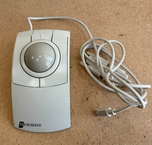 Mouse PC Trac Ball Deluxe Trackball MicroSpeed Vintage 9645-PD270 - Foto 1 di 2