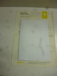 Güldner Schlepper TECHN.MITTEILUNGEN Nr. 146/60 Schmierung Wasserpumpe 1 Blatt - Bild 1 von 1