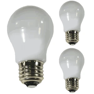 Diodesy A15 LED Amber Light Bulb 5W E26 120V 200° 15000 Life Hours Amber 3Pk - Picture 1 of 1