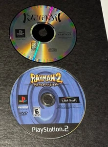 Rayman 1 & 2 Revolution Disc Only Lot Sony PlayStation 2 PS2 PS1 TESTED - Picture 1 of 2