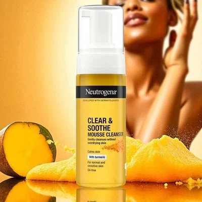 Neutrogena Soothing Clear Turmeric Mist Skin Cleansing Spray 4.2 fl Oz Free Ship - Image 1 of 4