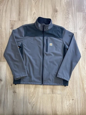 EUC Carhartt Soft Shell Rain Defender Jacket Gray Men’s Size Large Regular - Image 1 of 4