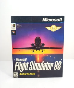 Microsoft Flight Simulator 98 (PC, 1998) Big Box BRAND NEW & SEALED - Picture 1 of 4