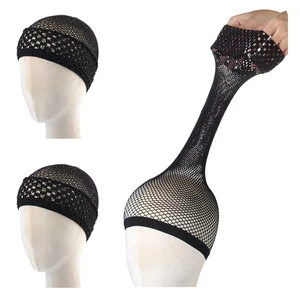 Rete Capelli Extra Lunga per Parrucche Estremità Aperta, Tappi Parrucche Donna Antiscivolo, Cappellini a Rete fo - Foto 1 di 12
