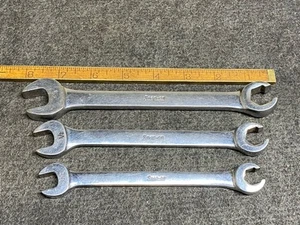 SNAP ON TOOLS FLARE WRENCHS FLARE NUT LOT #RXS16 RXS14 RXS20 USA 3 Pc SET - Picture 1 of 6