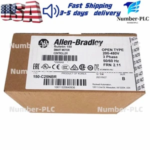 New Factory Sealed Allen-Bradley 150-C25NBR SMC-3 Smart Motor Controller 25A - Picture 1 of 4