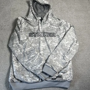 UNRL Striker Ice Hoodie Herren Large grau Tarnmuster Seide Serie Angeln Sweatshirt - Bild 1 von 16