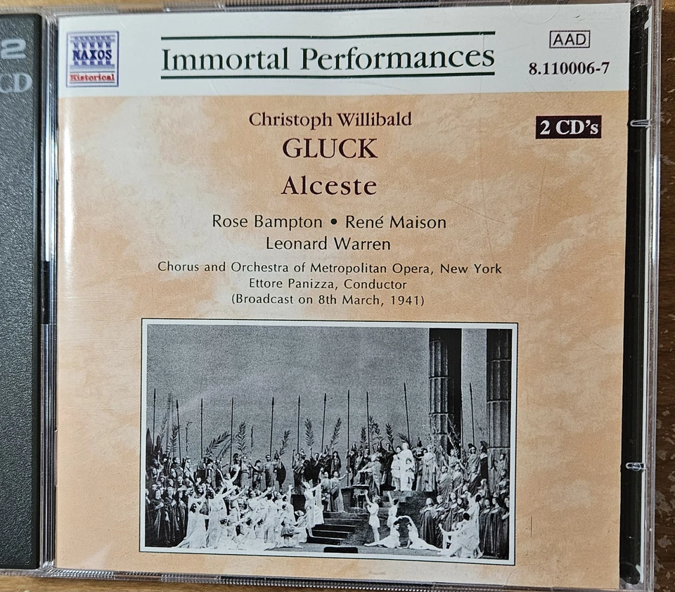 Gluck: Alceste (Naxos Historical 8.110006-7 2 CDs) New York 1941 Ettrore Panizza Foto 1 de 2