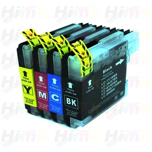 4 pezzi nuovo inchiostro LC61 per Brother MFC-250C MFC-295CN MFC-385CW MFC-490CW MFC-6490CW - Foto 1 di 1