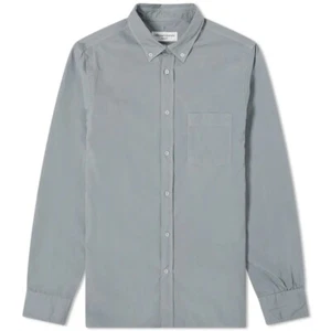 NWT Officine Générale ‘Arsene’ Pigment Dyed Gray Oxford Shirt Size XS $295.00 - Picture 1 of 24