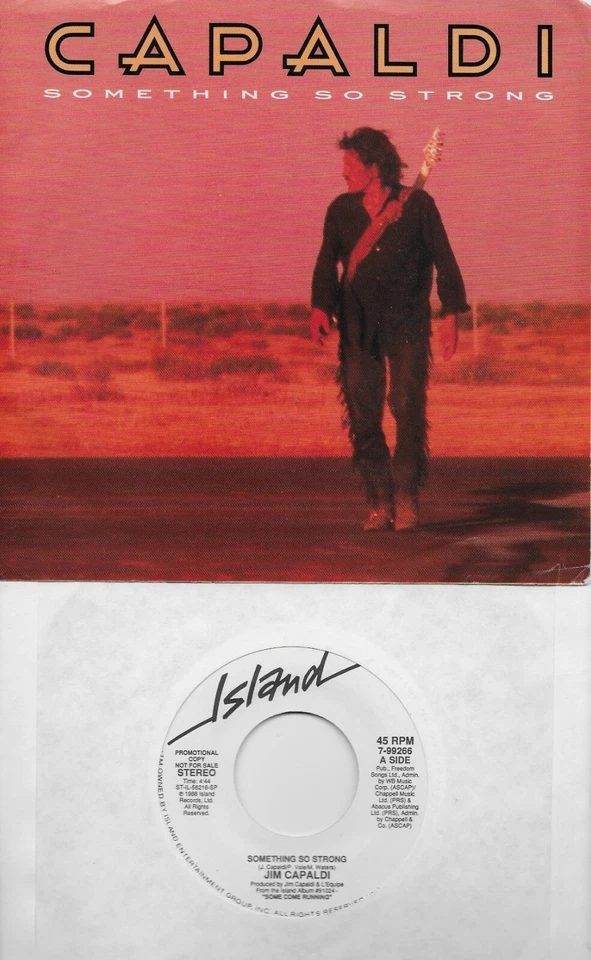 JIM CAPALDI  Something So Strong  promo 45 with PicSleeve  TRAFFIC - Image 1 of 1