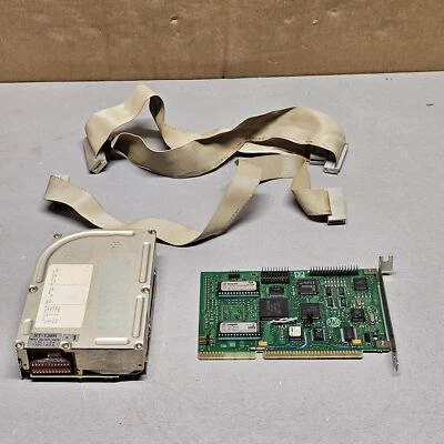 Seagate ST-138R 30MB 5.25" Hard Drive with SCSI Controller Card and IDE Cable - Image 1 of 4