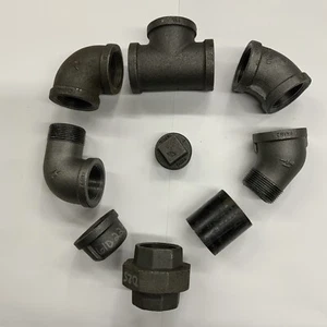 1-1/4 Zoll verschiedene Temperguss-Rohrverschraubungen - Bild 1 von 9