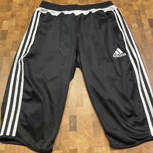 Adidas Essential Tricot Knee High Pants Men, Size M - Black Zipper Pockets
